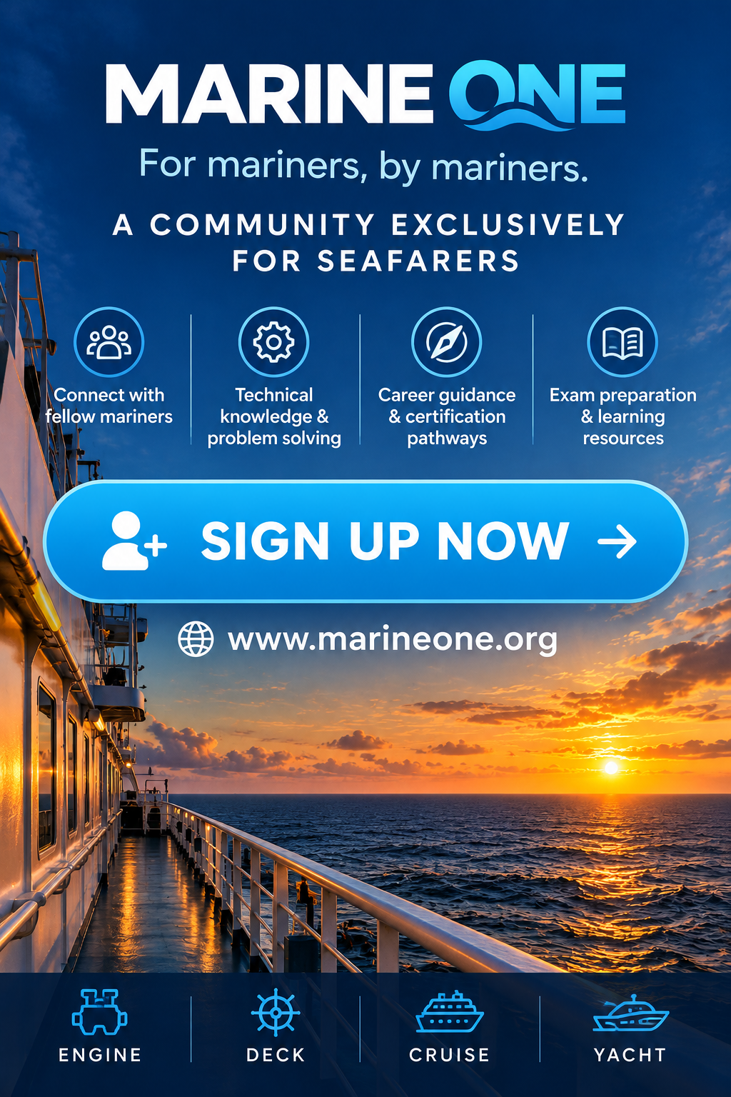 MarineOne: a community exclusively for seafarers